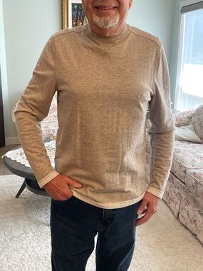 1826 Men's Heather Tan Crewneck Sweater
